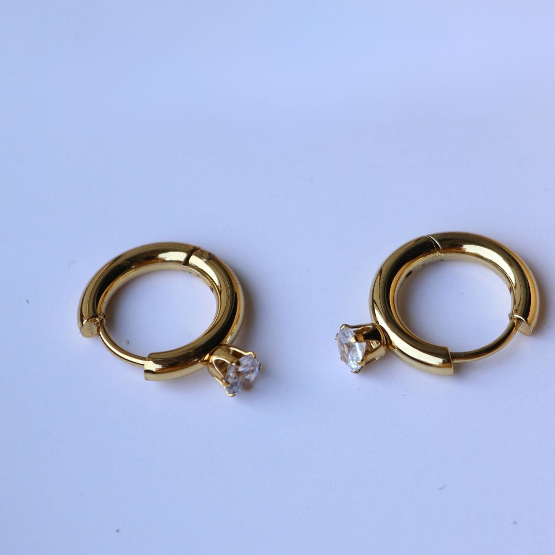 Hexaglow Hoops Earrings