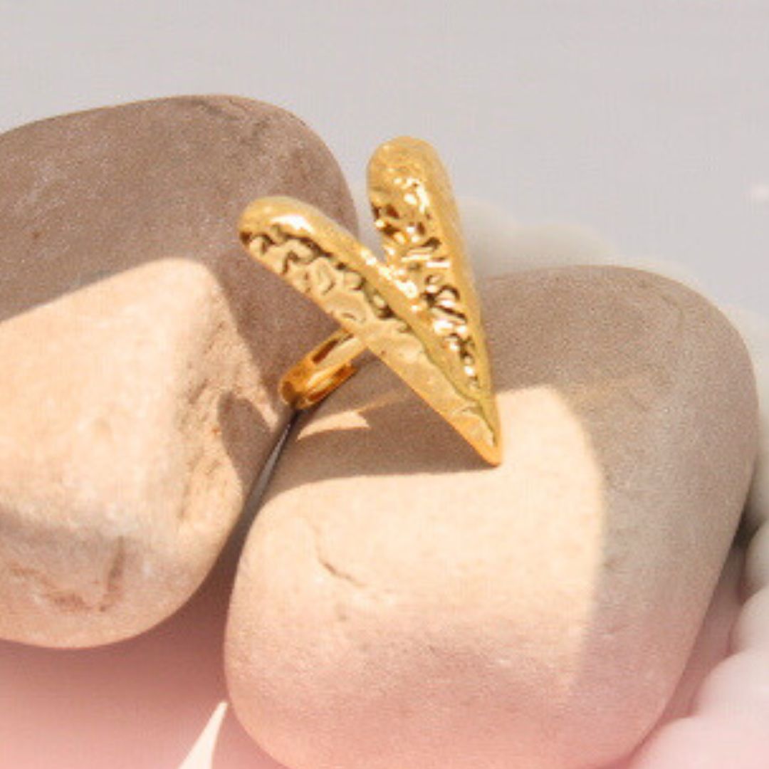 Big Bold Heart Adjustable Anti-tarnish Ring (RG259)