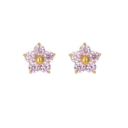 Dazzling Daisy Pink Earrings