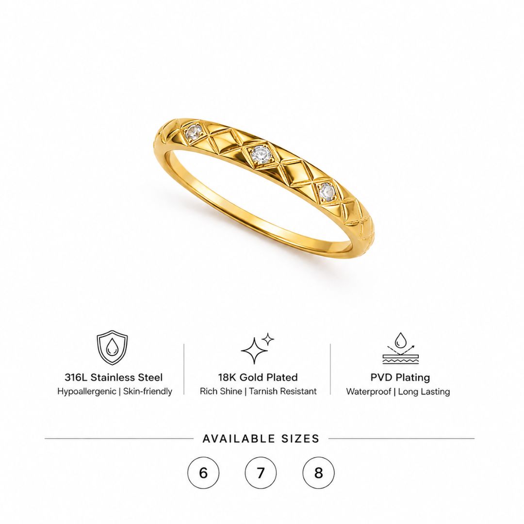 Vienne Quilted Band Ring