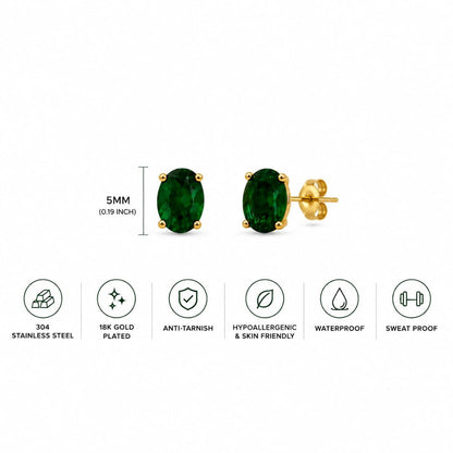 Lunelle Emerald Earrings