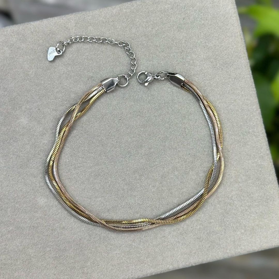 Triple layered Anklet