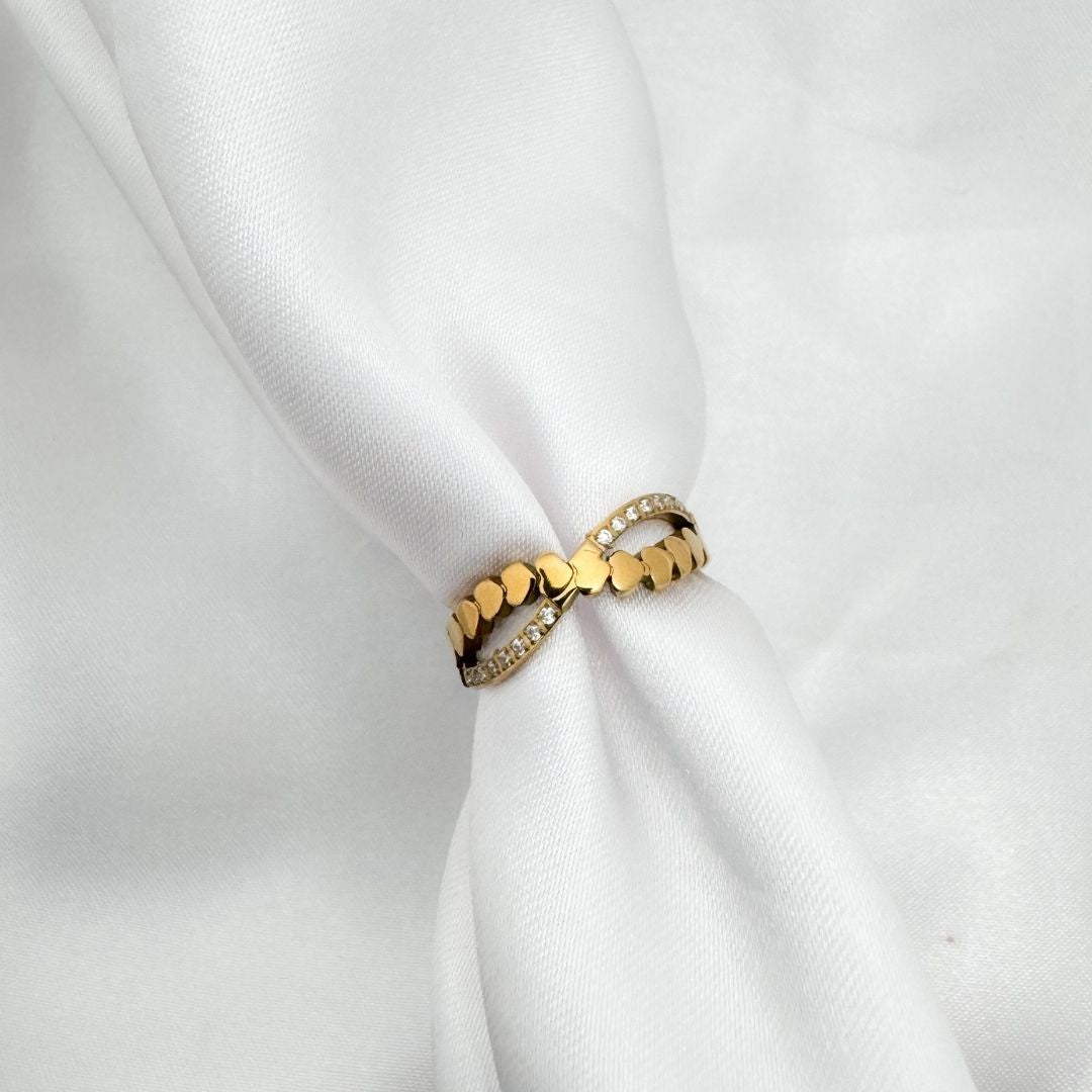 Asymmetric Hearts RIng