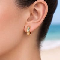 Eterna Heart Hoop Earrings