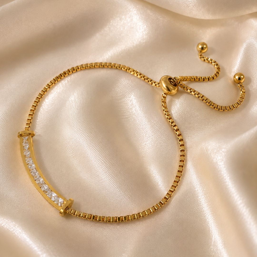 Solene Adjustable Stone Bracelet