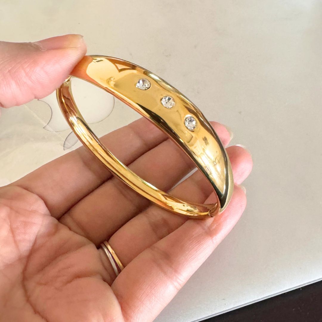 Zirconia Bangle Bracelet