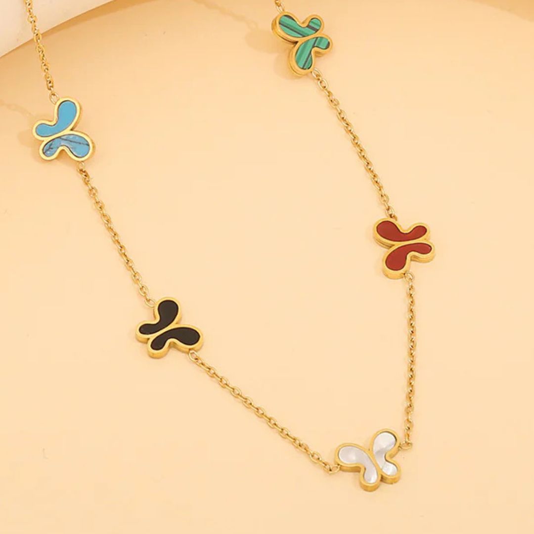 Multicolour Butterflies Bracelet