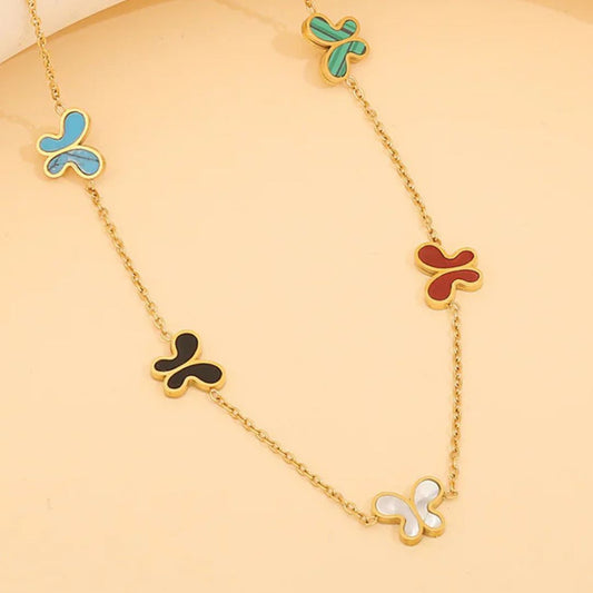 Multicolour Butterflies Bracelet