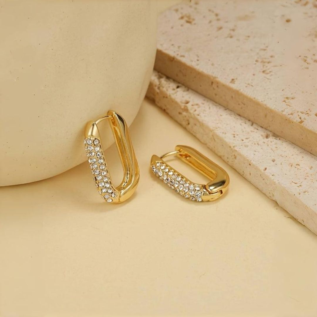 Urban Gleam Hoops Earrings