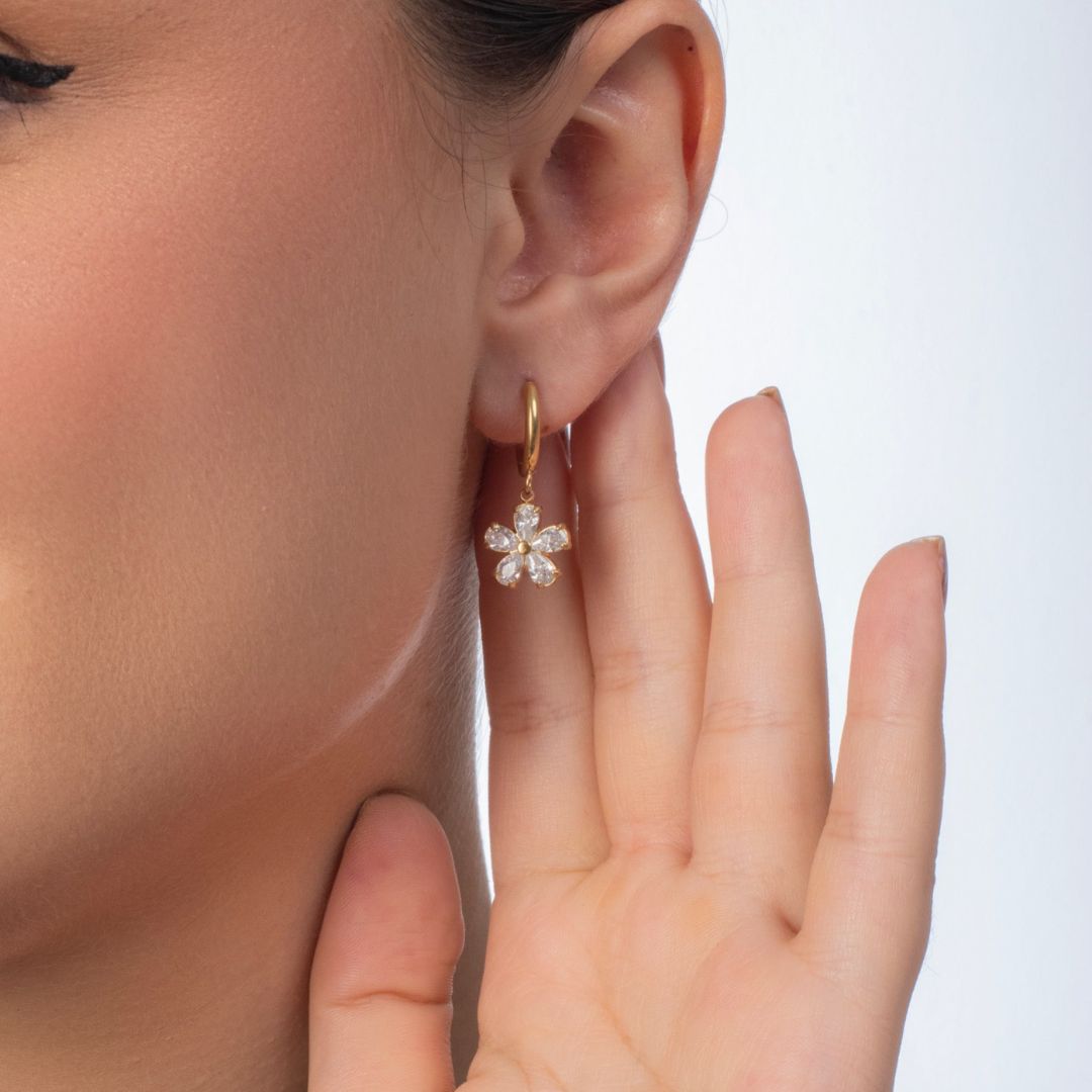 Gilded Petal Earrings