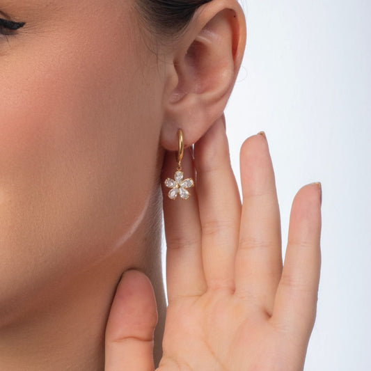Gilded Petal Earrings