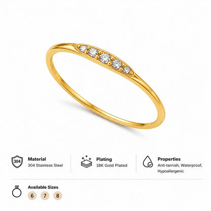 Amaris Pavé Band Ring