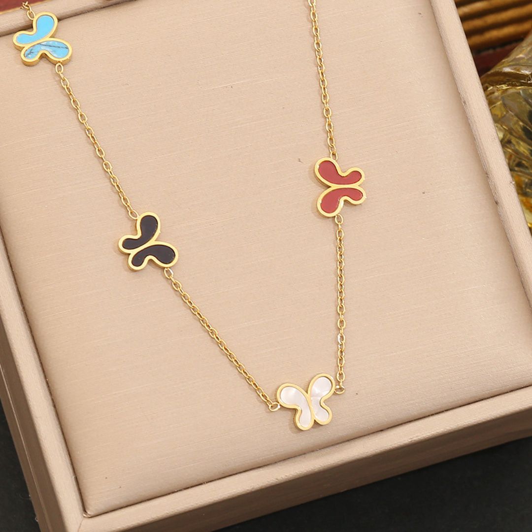 Multicolour Butterflies Bracelet