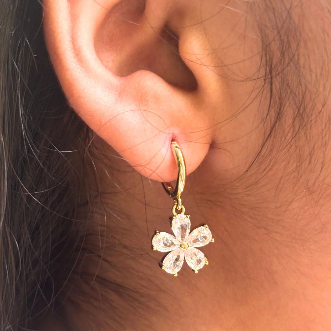 Gilded Petal Earrings