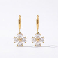 Studded Clover Earrings