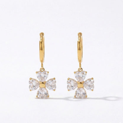 Studded Clover Earrings
