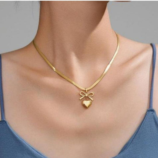 Sweetheart Bow Necklace