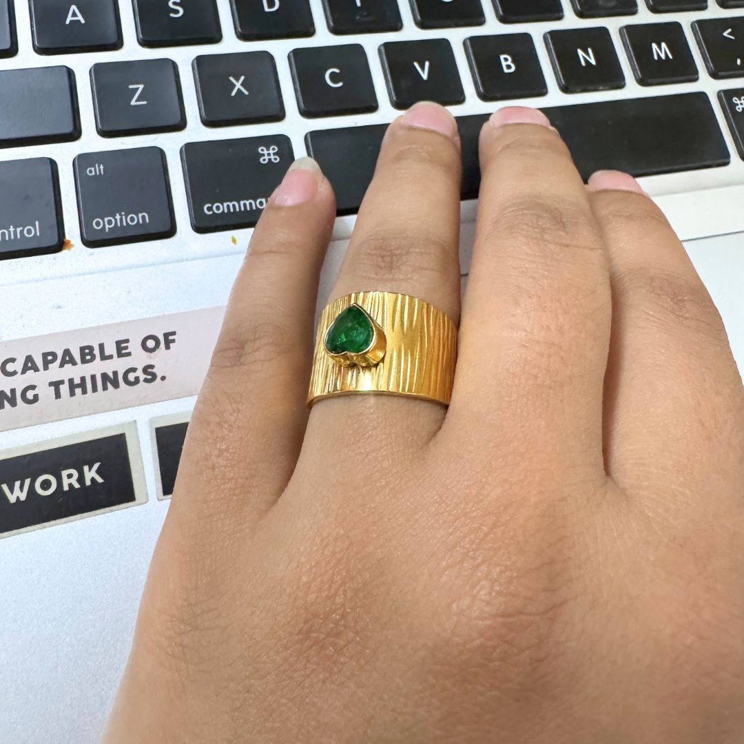 Emerald Dew Ring