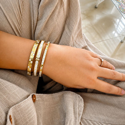 Golden Hearts Bracelet Stack