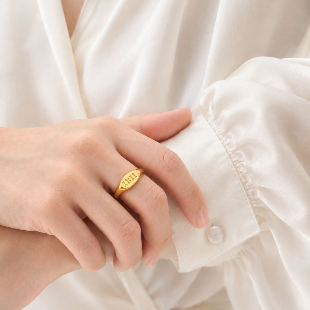 Manifest 11:11 Signet Ring