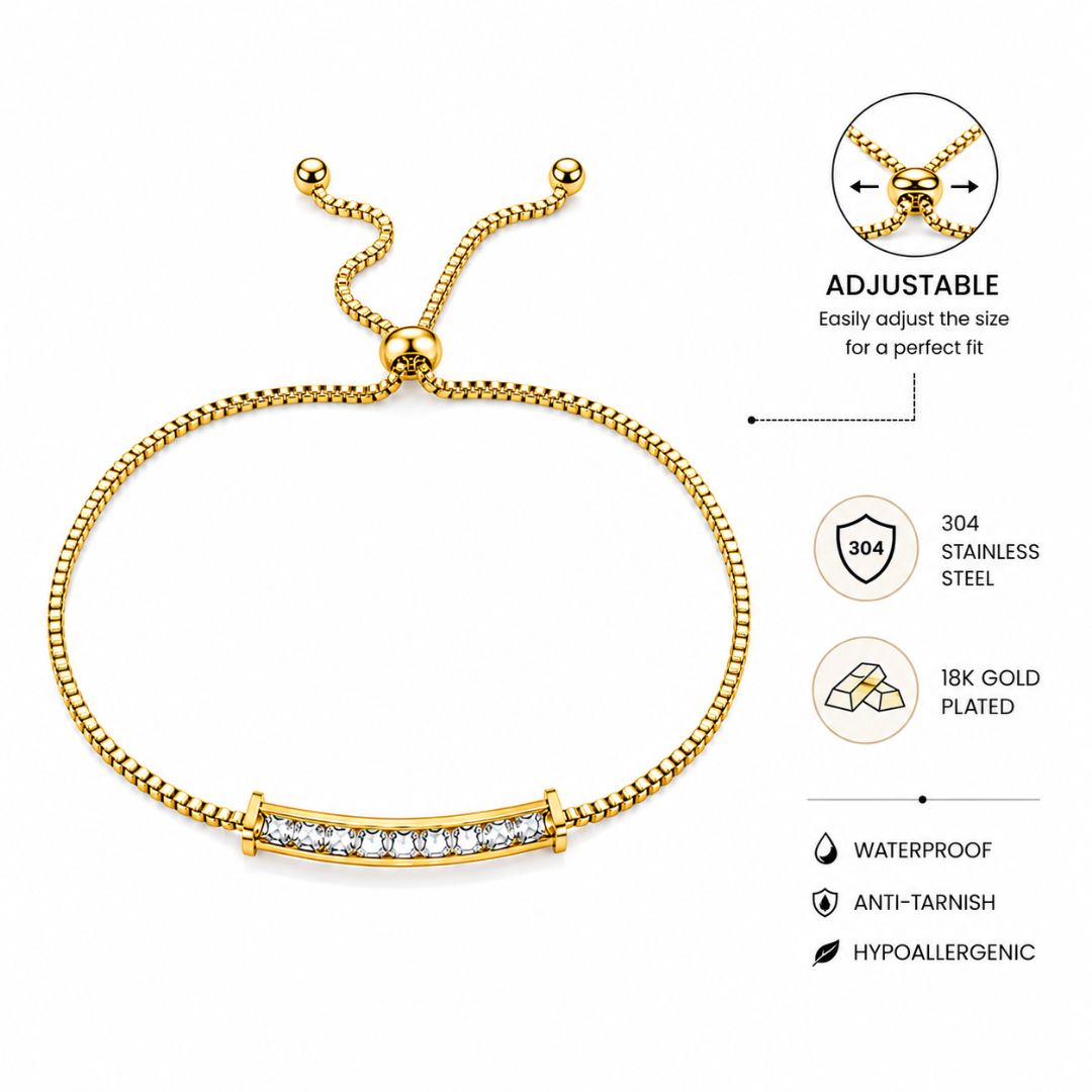 Solene Adjustable Stone Bracelet