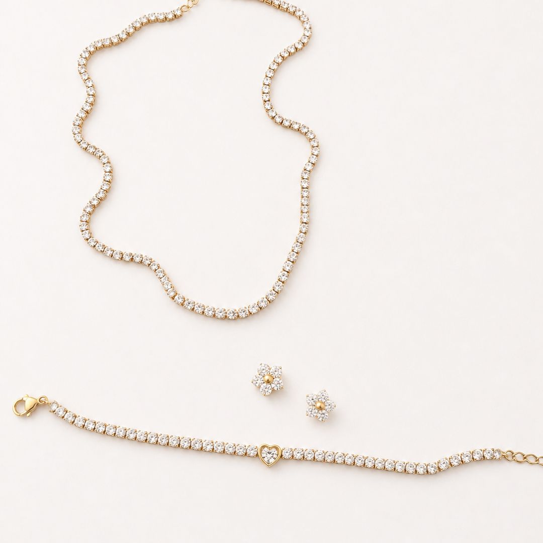 Tennis Jewellery Set