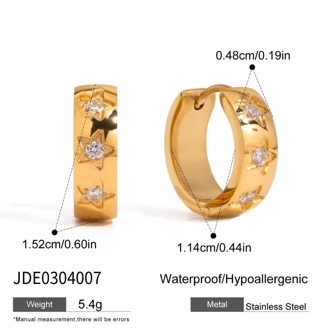 Eterna Heart Hoop Earrings