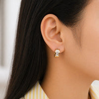 Noor Heart Hoop Earrings