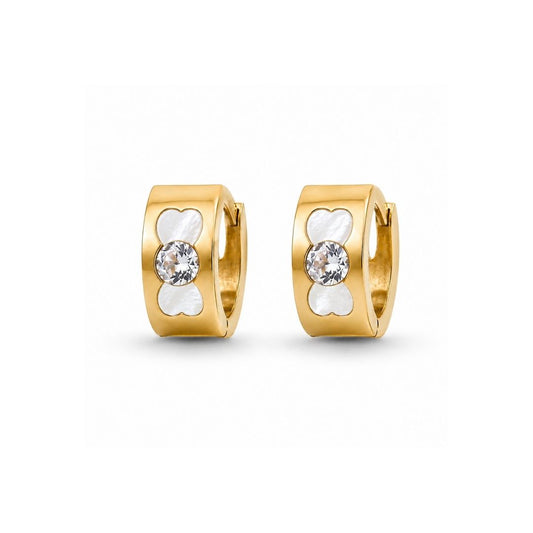 Noor Heart Hoop Earrings