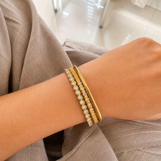 Golden Glow Bracelet Stack
