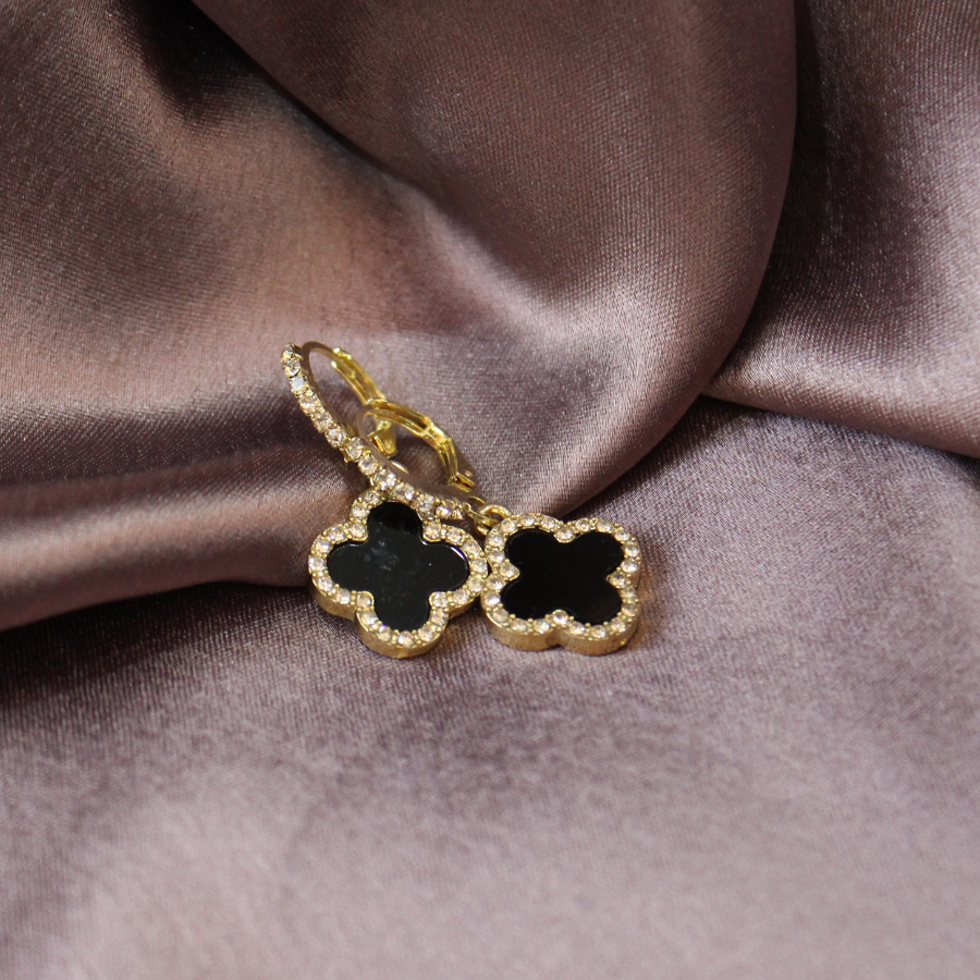 Black MoP Anti-tarnish Earrings ER119