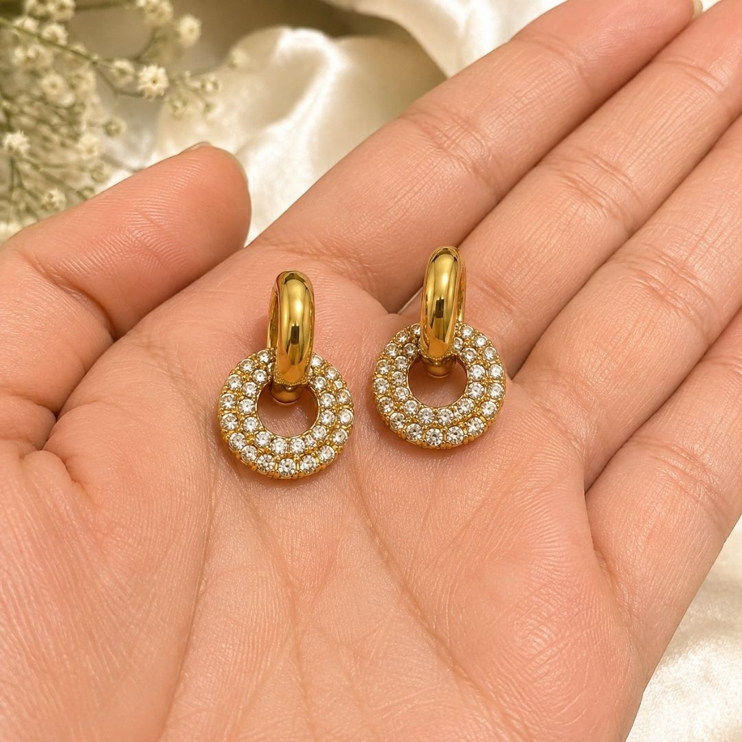 Halqa Pavé Hoop Earrings