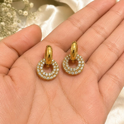 Halqa Pavé Hoop Earrings