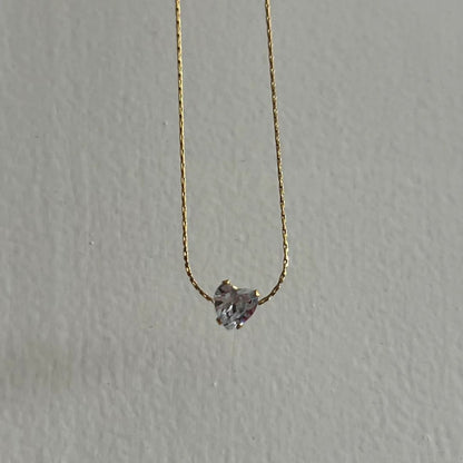 Heartlight Solitaire Necklace