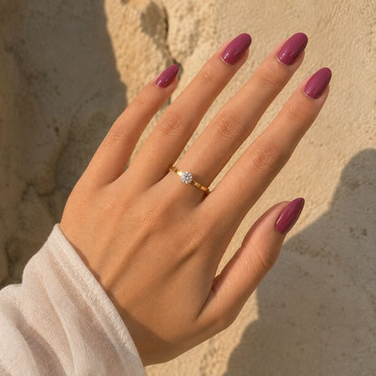 Elise Dainty Solitaire Ring