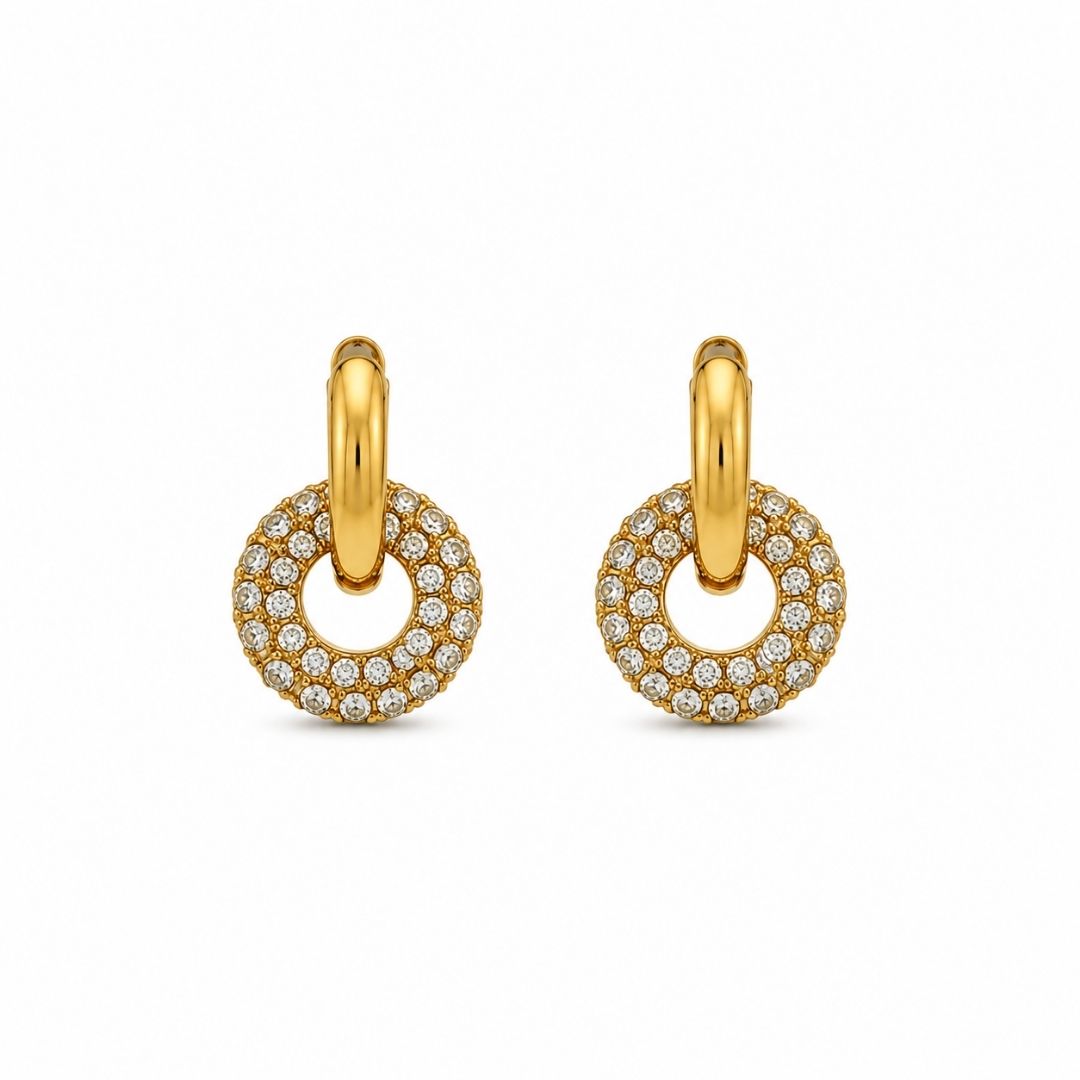 Halqa Pavé Hoop Earrings