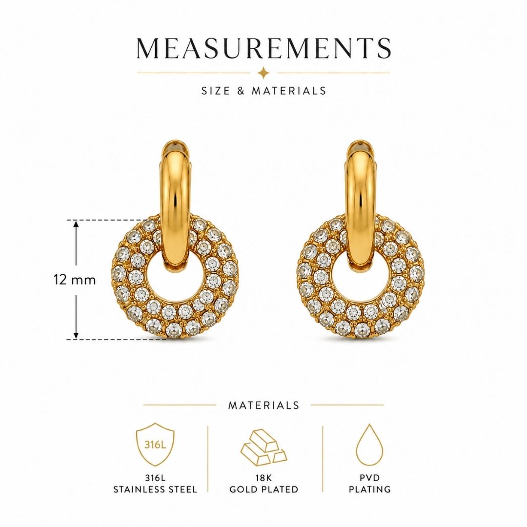Halqa Pavé Hoop Earrings