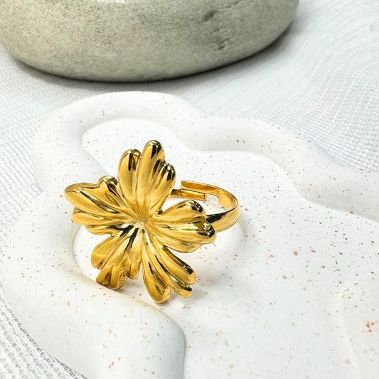 Wildflower Adjustable Anti-tarnish Ring (RG261)