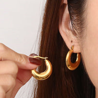 Chunky Hoop Earrings