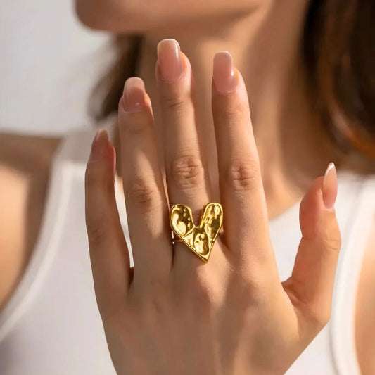 Sweet Heart  Adjustable Anti-tarnish Ring (RG262)