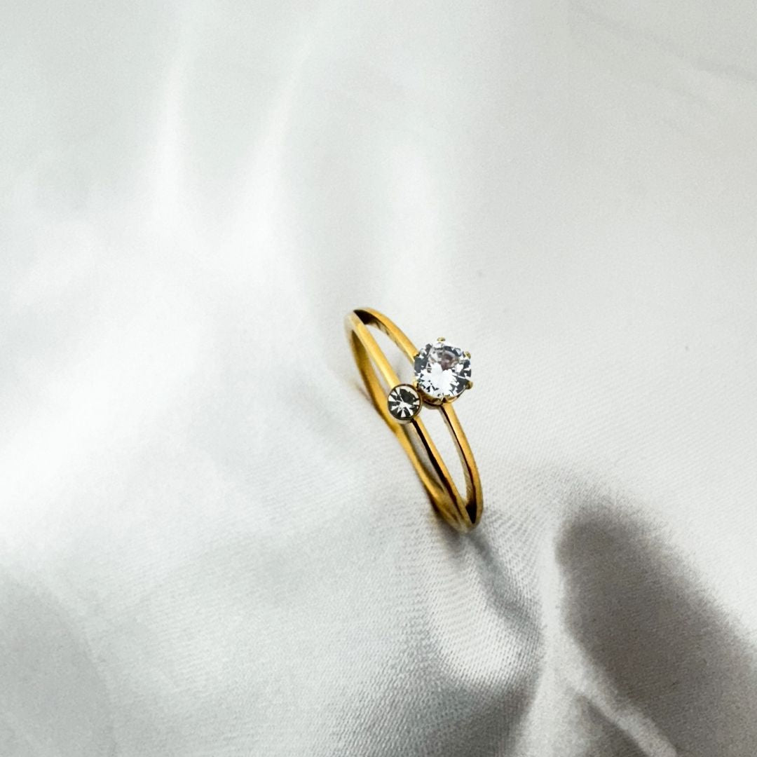 Double Solitaire Ring