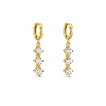 Jhilmil Drop Hoop Earrings