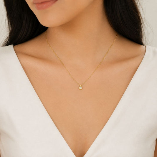 Thea Solitaire Necklace
