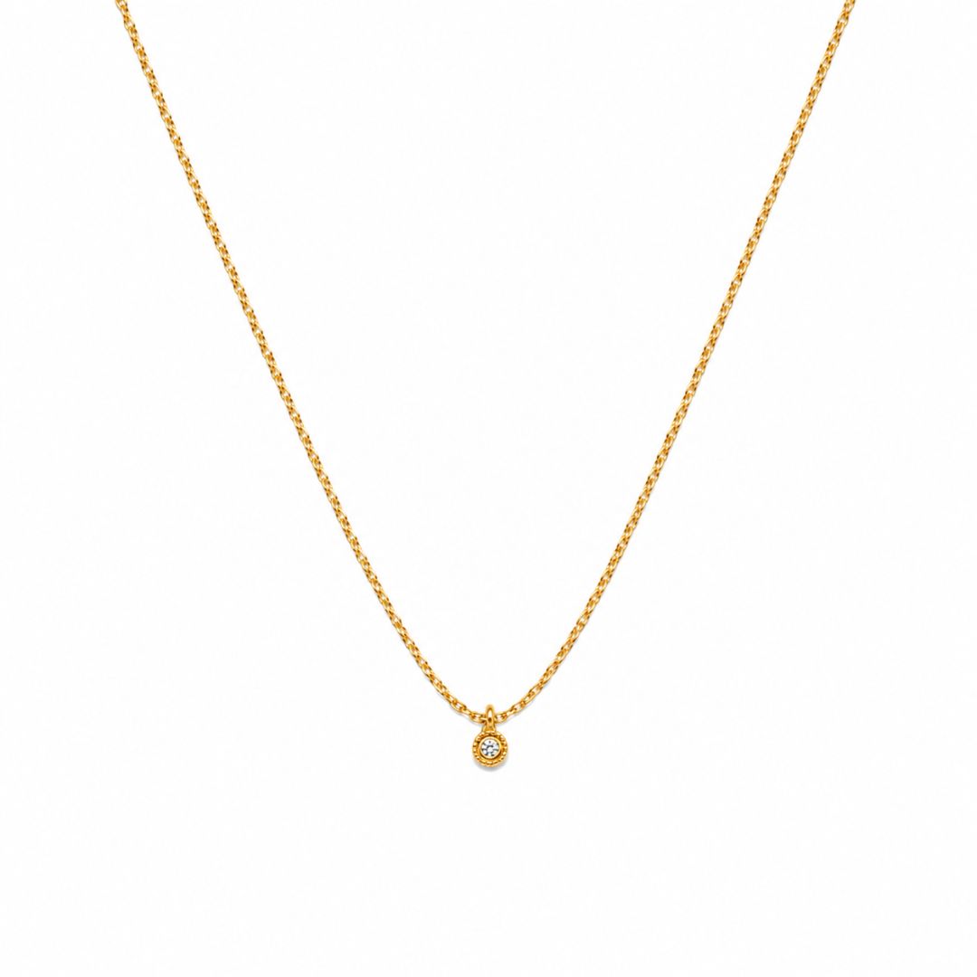 Thea Solitaire Necklace