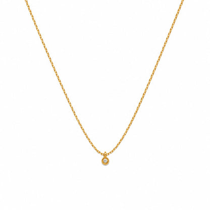 Thea Solitaire Necklace