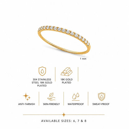 Riviera Half Eternity Ring