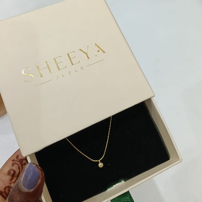 Thea Solitaire Necklace