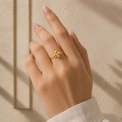 Fleurette Beaded Flower Ring