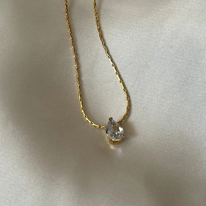 Waterdrop Solitaire Necklace