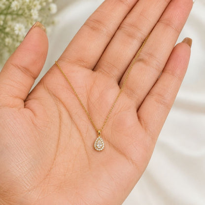 Dewdrop Halo Necklace